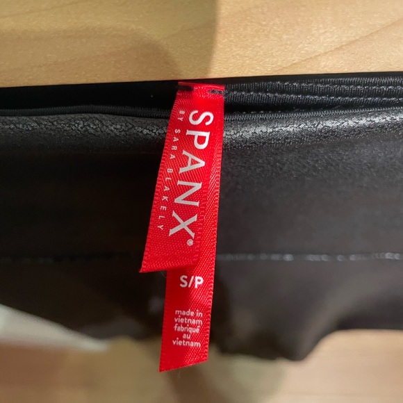 Spanx faux leather leggings. - Picture 2 of 3